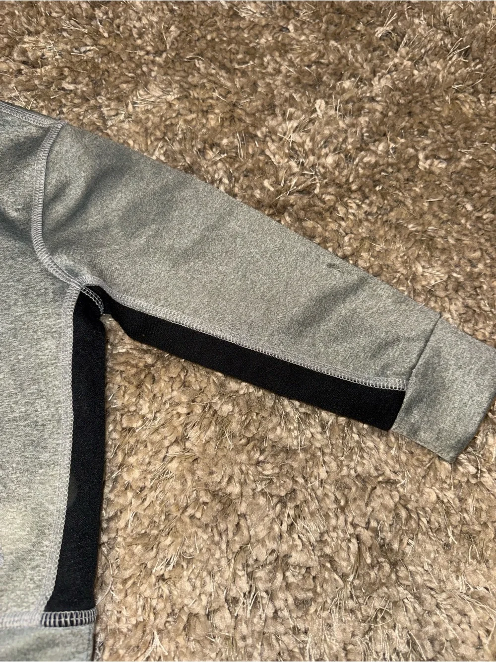 🟩Ralph Lauren Polo Sport Gray Pullover Hoodie with Black Trim